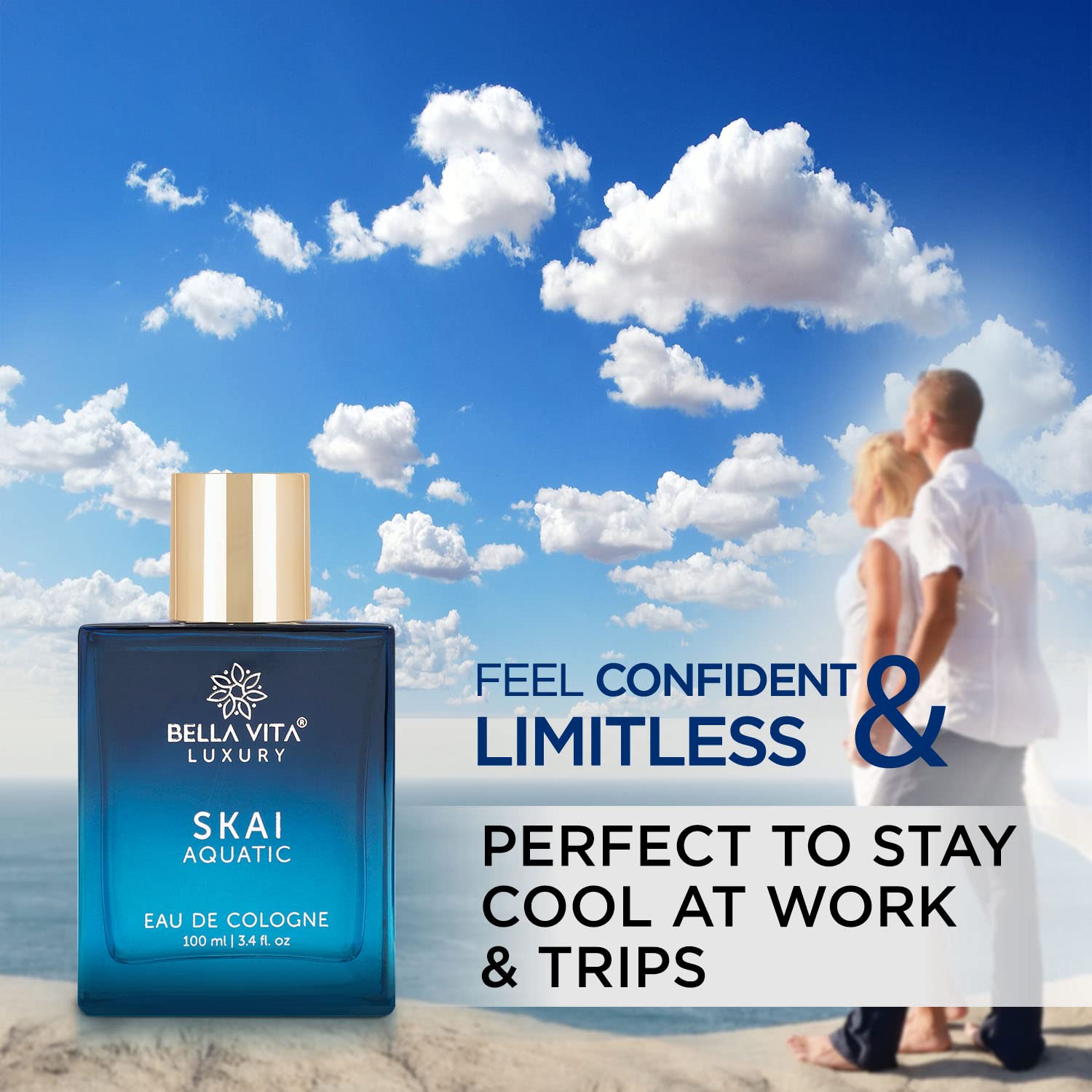 Bella Vita - Luxury Skai Aquatic Eau De Cologne - Unisex Perfume (100mL)