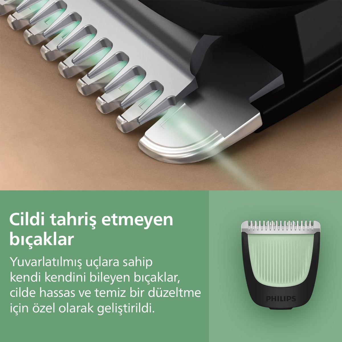 Philips Multigroom 3000 Series All-in-one 9-Piece Trimmer – Shaver and Hair Clipper for Face, Head & Body, Self-Sharpening, Skin-Friendly Blades, 12 Length Sett