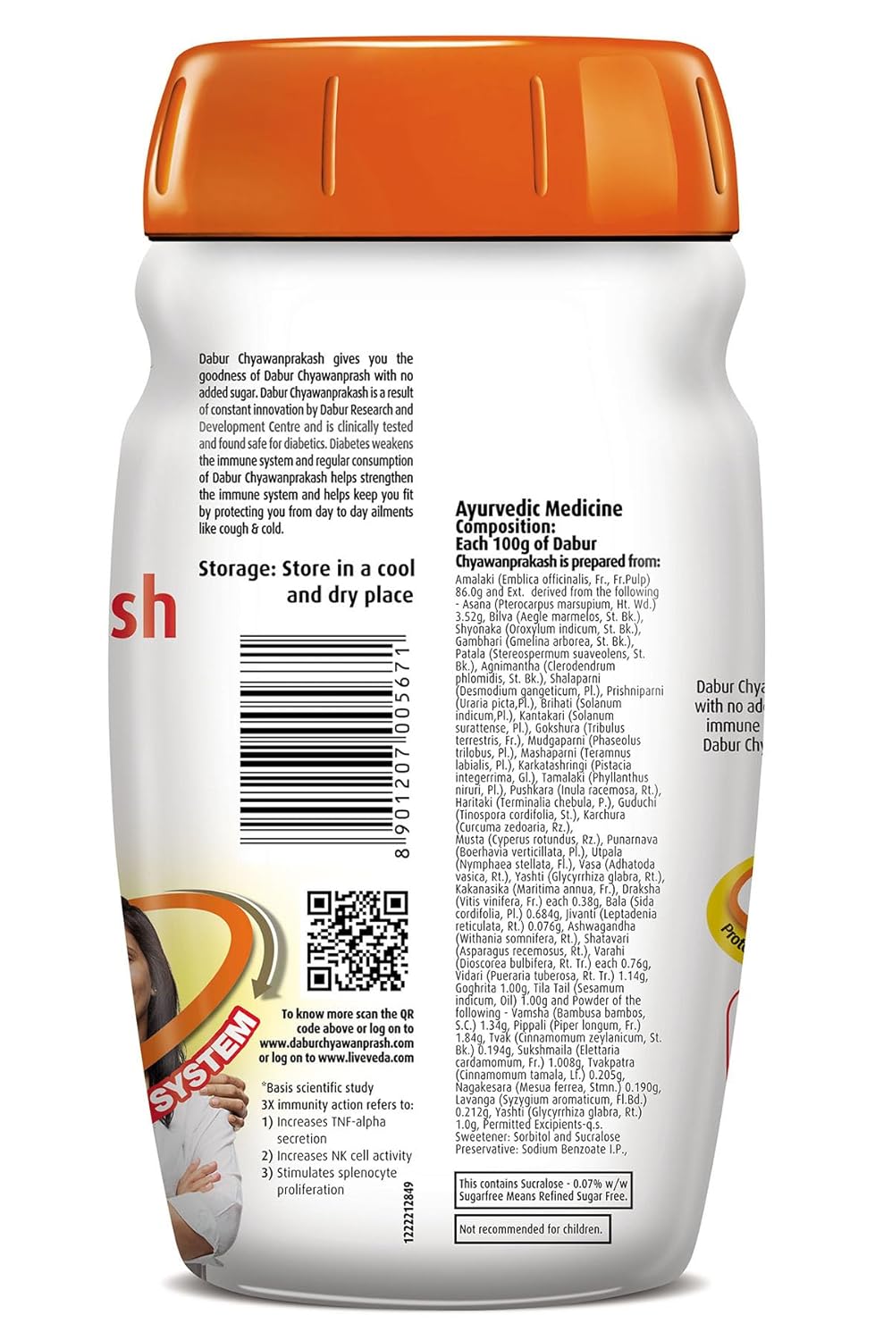 Dabur Chyawanprakash Sugarfree powder : Clincally Tested Safe for Diabetics |Boosts Immunity |helps Build Strength and Stamina - 900gm