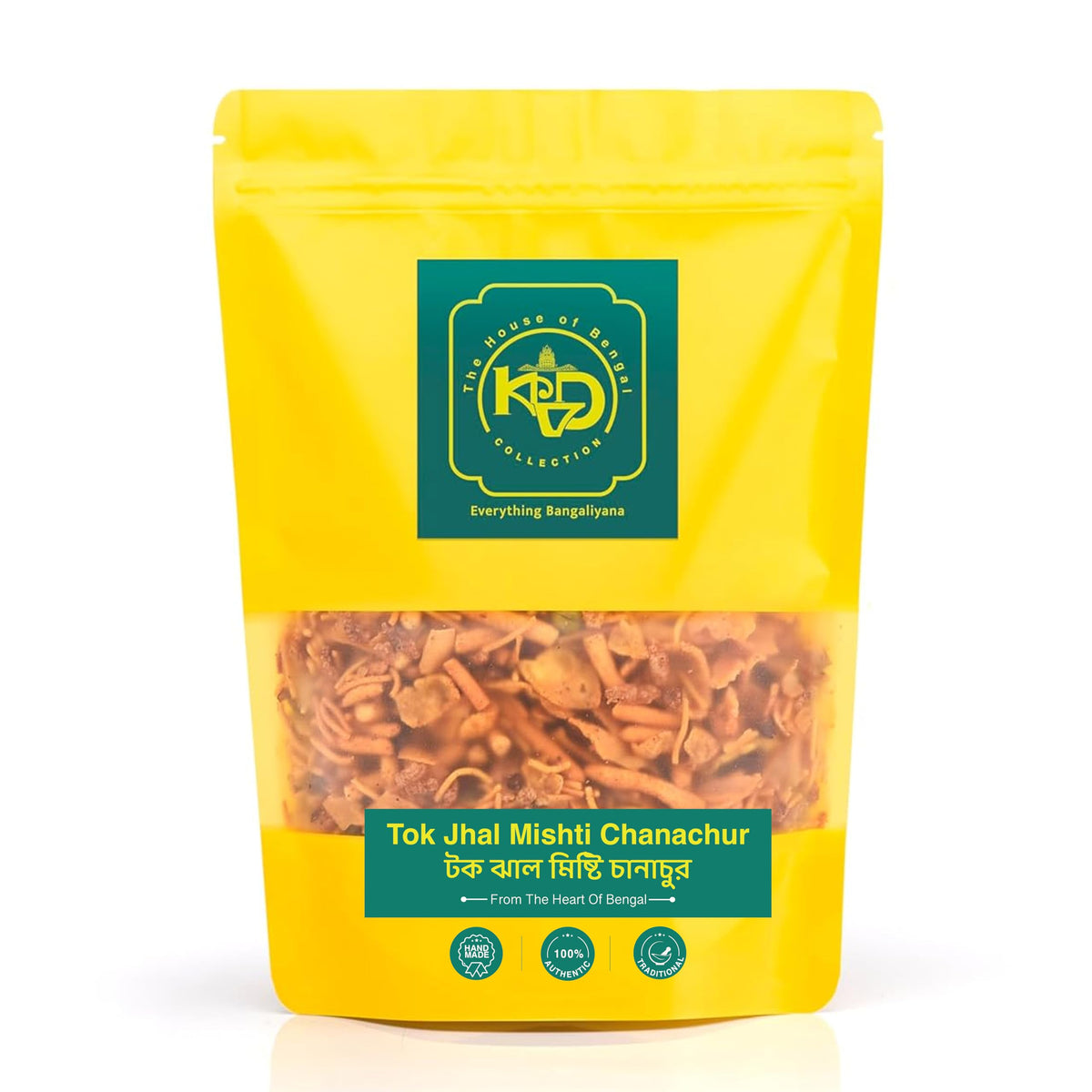 KVD Collection Bangla Tok Jhal Misti Chanachur - 700G |Tak Jhal Mishti Chanachur | Kolkata Chanachur | Crispy, Crunchy,Sweet & Sour | Homemade & Handmade Namkee