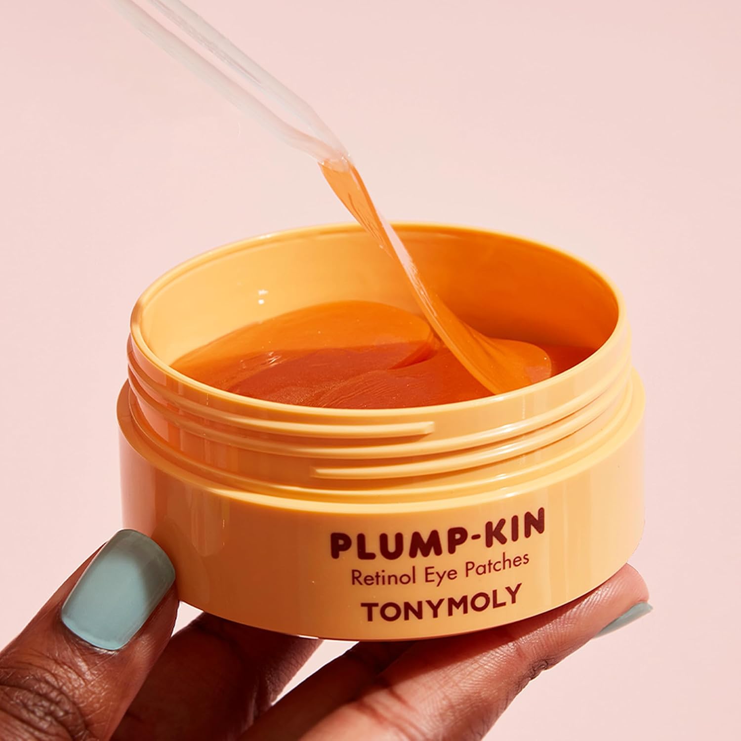 TONYMOLY Plump-kin Retinol Hydrogel Under Eye Patches – Hydrating & Refreshing Eye Patches with Retinol & Pumpkin Extract for Dark Circles & Puffy Eyes, 30 Pairs