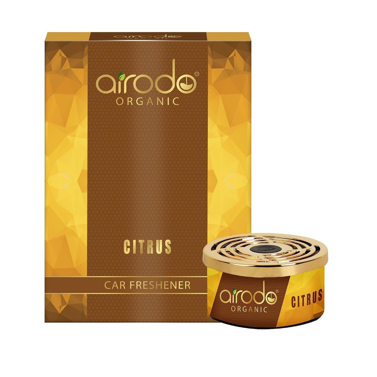 Airodo One Citrus Organic Air Freshener, Strong Fiber Air Freshener to Freshen'up Your Air -,Air Accessories interior air fresheners and fresheners (50g with 2