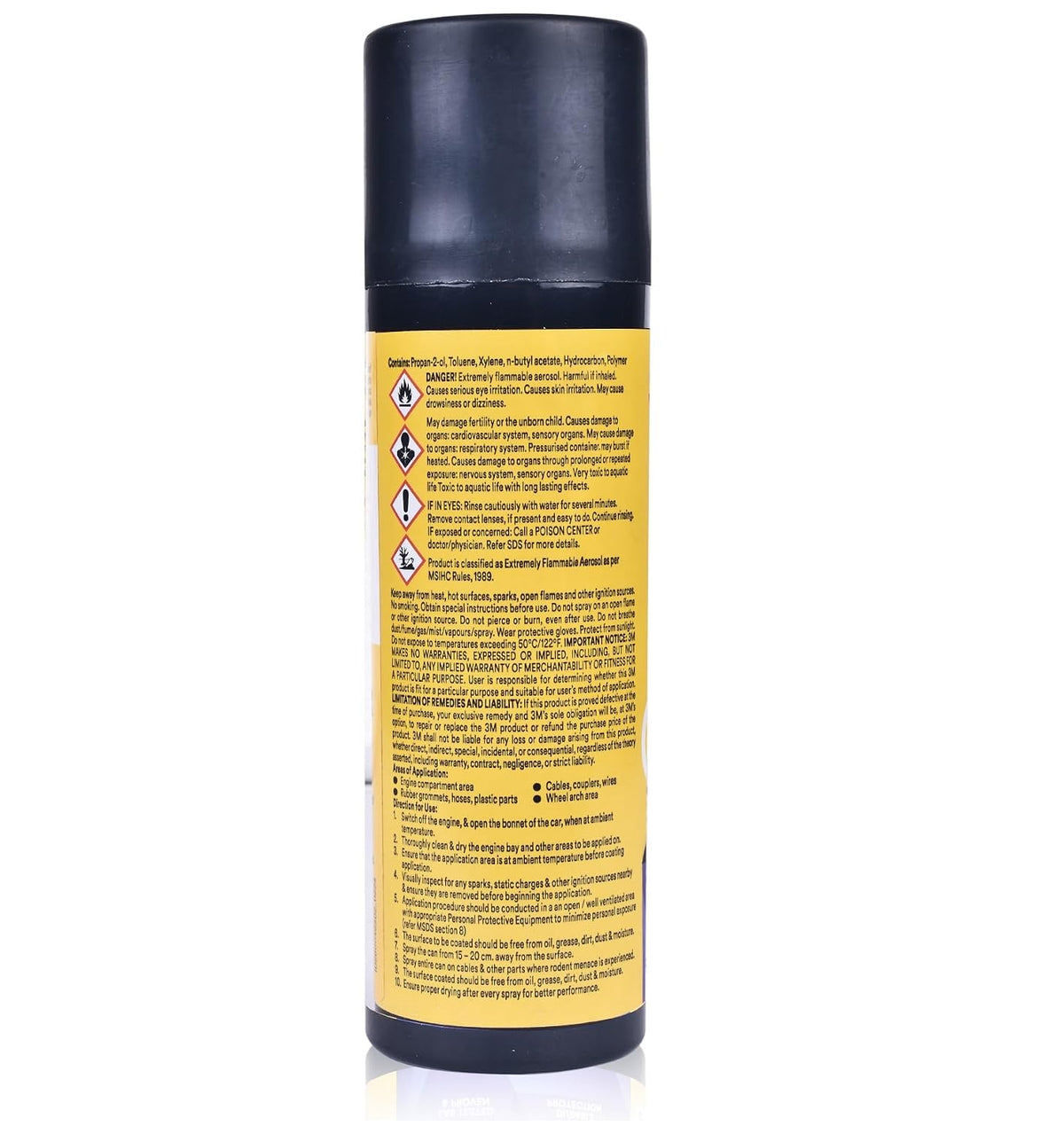 3M Rodent Repellent Coating Spray, Prevents Rat Bites in Engine Parts and Wires, Highly Effective, Leak-Free, Easy-to-Spray, Bitter Taste, No Kill-only Repels (