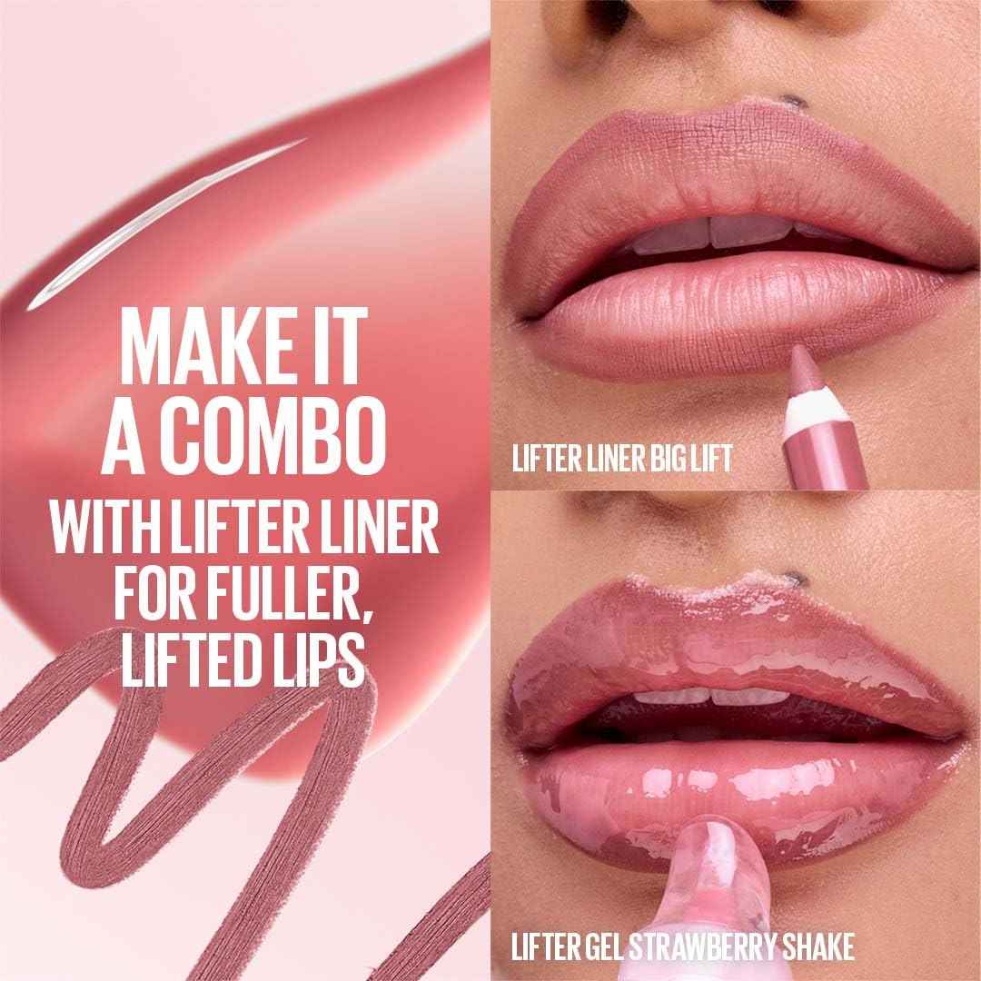 Maybelline New York Lifter Gel Lip Oil In Gel, Strawberry Shake, 6.6ml