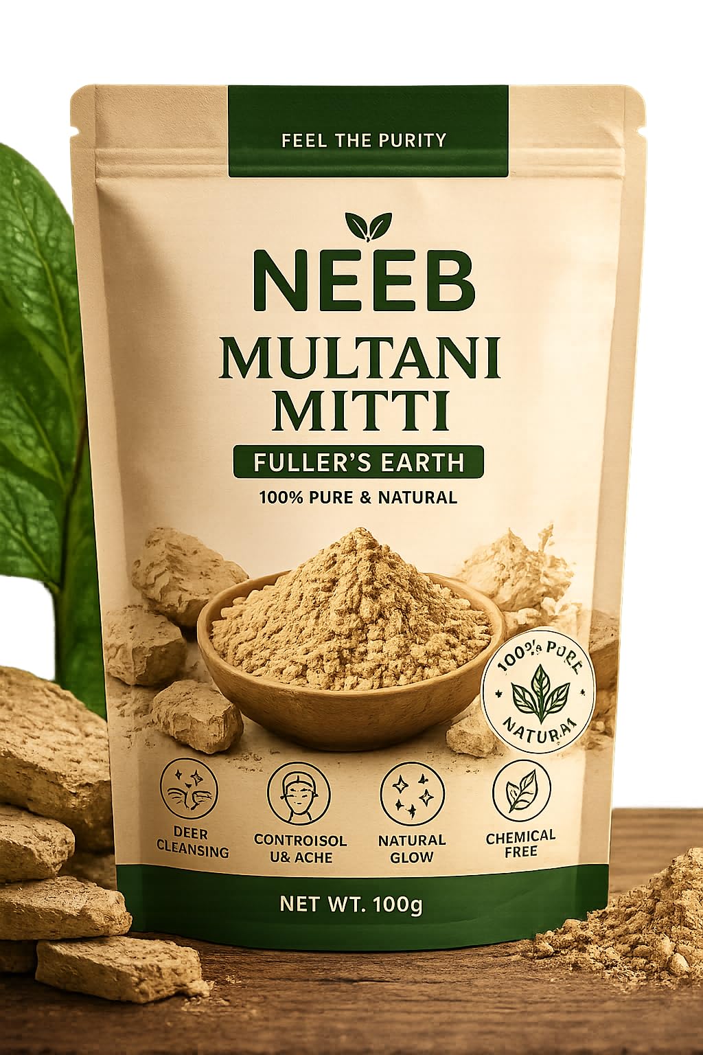 Multani Mitti Fuller's Earth Powder, 100g