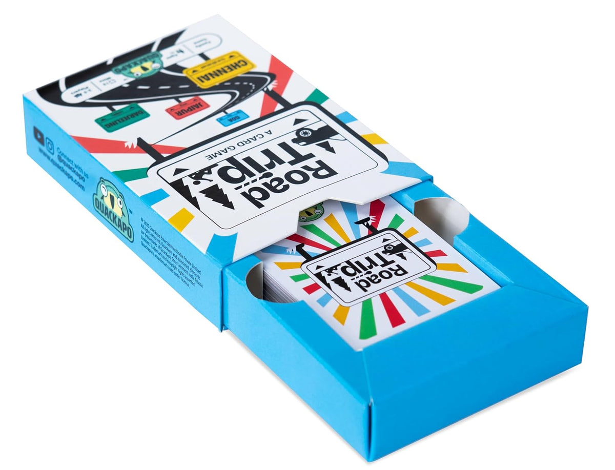 Road Trip Card Game for Kids, Adults & Families, Play at Parties, Picnics and Vacation Travel, Ages 7+, 2 to 5 Players, Perfect for Birthday, Return Gifts