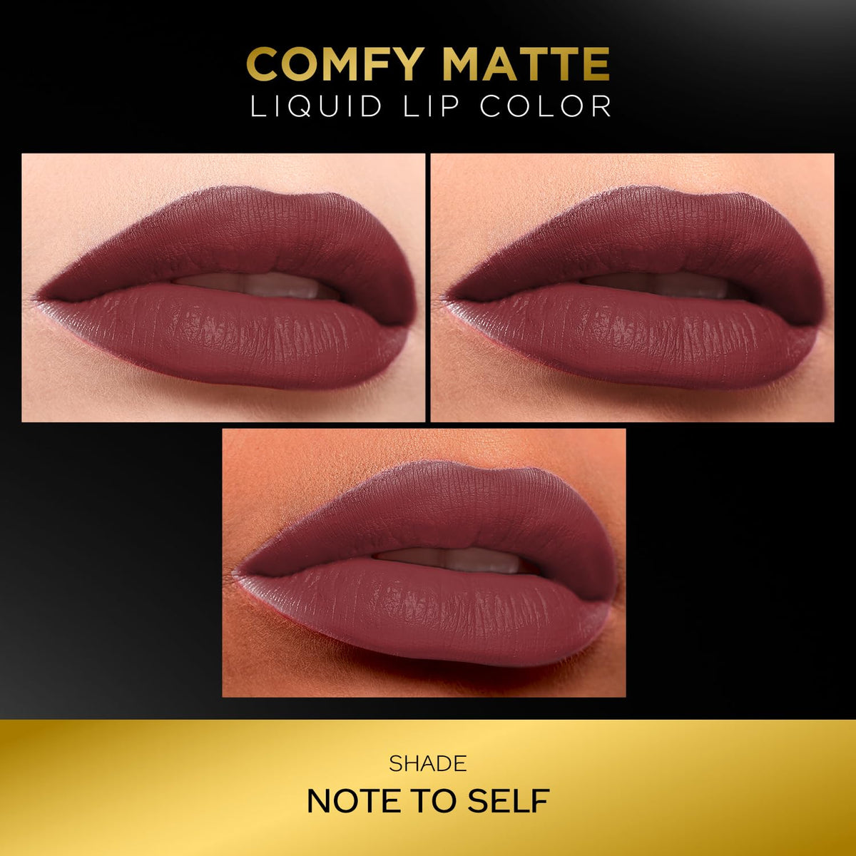 FACESCANADA FACES CANADA Comfy Matte Liquid Lipstick - Note To Self 07, 3 ml | Comfortable 10HR Longstay Intense Color Almond Oil & Vitamin E Infused Super Smoo