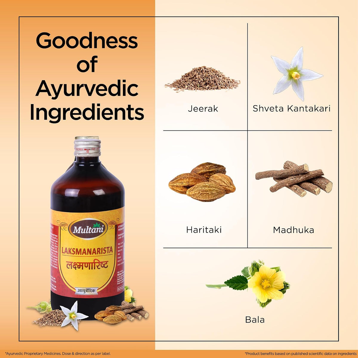 Multani Laksmanarista, For Female Disorders, Useful In Gynaecological Disorders, & 15 Natural Ayurvedic Herbs, 680 Ml