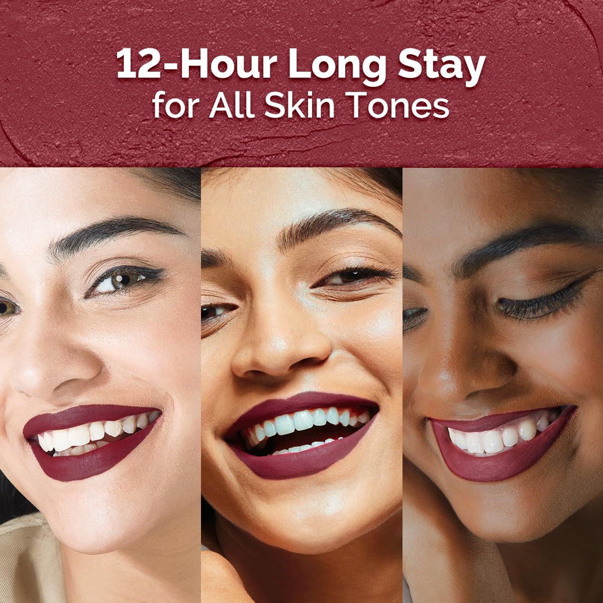 Mamaearth Moisture Matte Longstay Mini Lipstick with Avocado Oil & Vitamin E for 12 Hour Long Stay-02 Plum Punch - 0.7 g