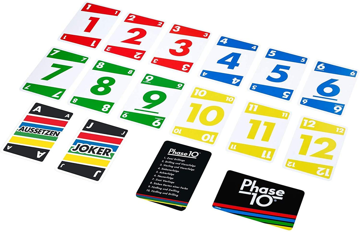 Mattel Games Phase 10 Card Game from 7 Years, 2-6 Players