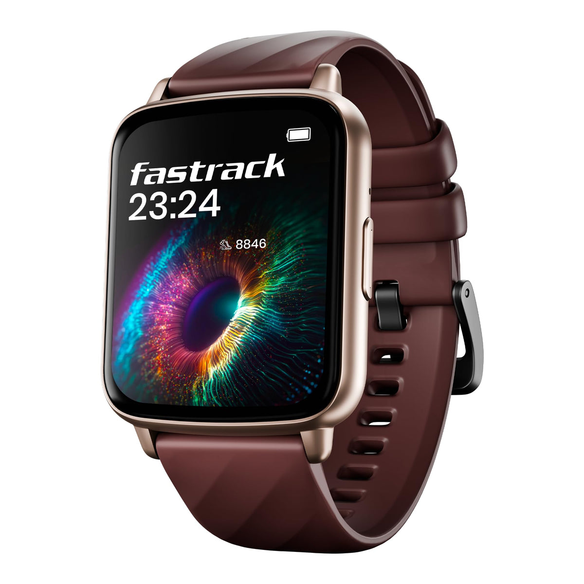 Fastrack Volt S1 Smart Watch for Man and Women Latest with 1.83" Display, Silicone Strap, BT Calling, 100+ Sports Modes, Heart Rate, SpO2, IP68, Ideal Smartwatc