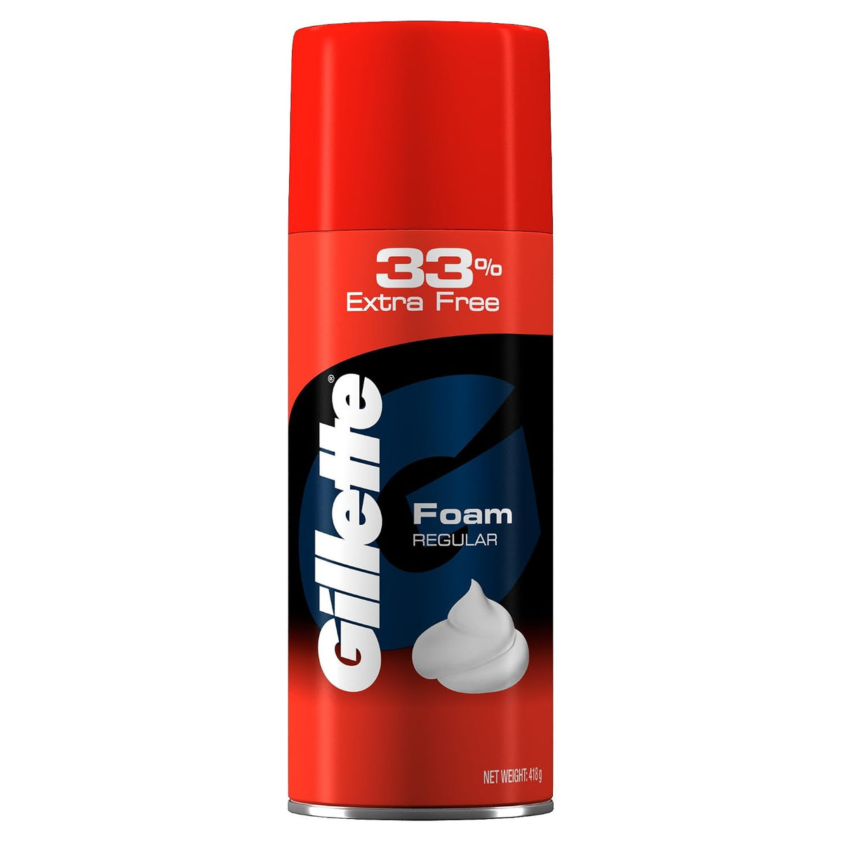 Gillette Mach 3 Shaving Razor + 1 Shaving Blade (Cartridge) and Gillette Classic Regular Pre Shave Foam, 418g with 33% Extra Free