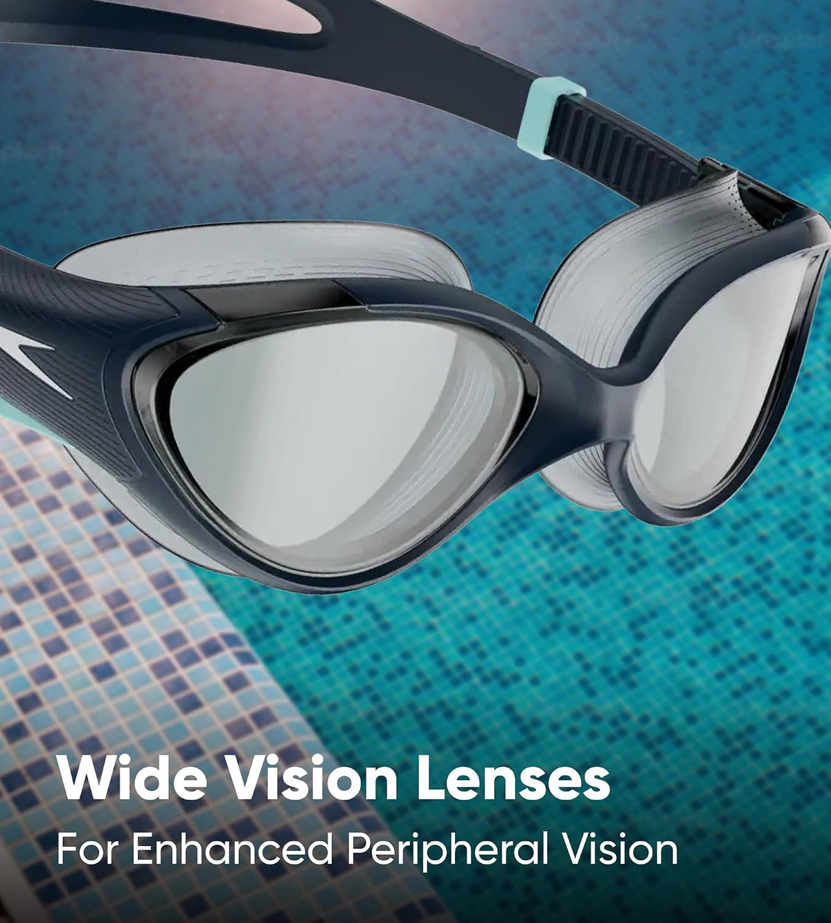 Speedo Women's Biofuse 2.0 Clear-Lens Goggles - Clear & Blue