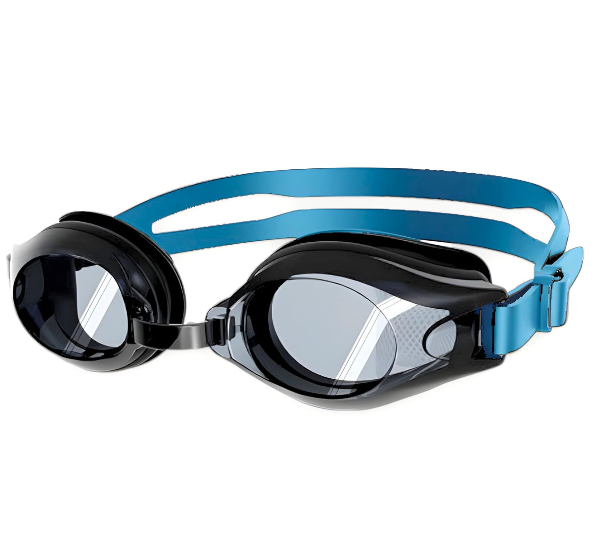 AUEGN Rx Prescription Optical Corrective Lenses with UV Protection, Anti-Fog Slip Resistant Swimming Goggle -2.50 01 - Blue