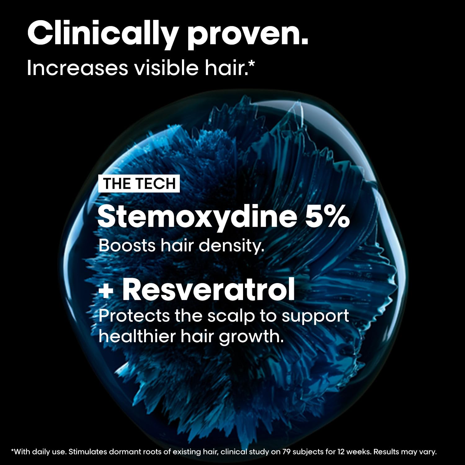 L’Oréal Professionnel Serioxyl Advanced Hair Growth Serum for scalp | Powered by Stemoxydine 5% + Resveratrol | Stimulates dormant hair roots and thickens hair fibre | Hairgrowth serum for men and women