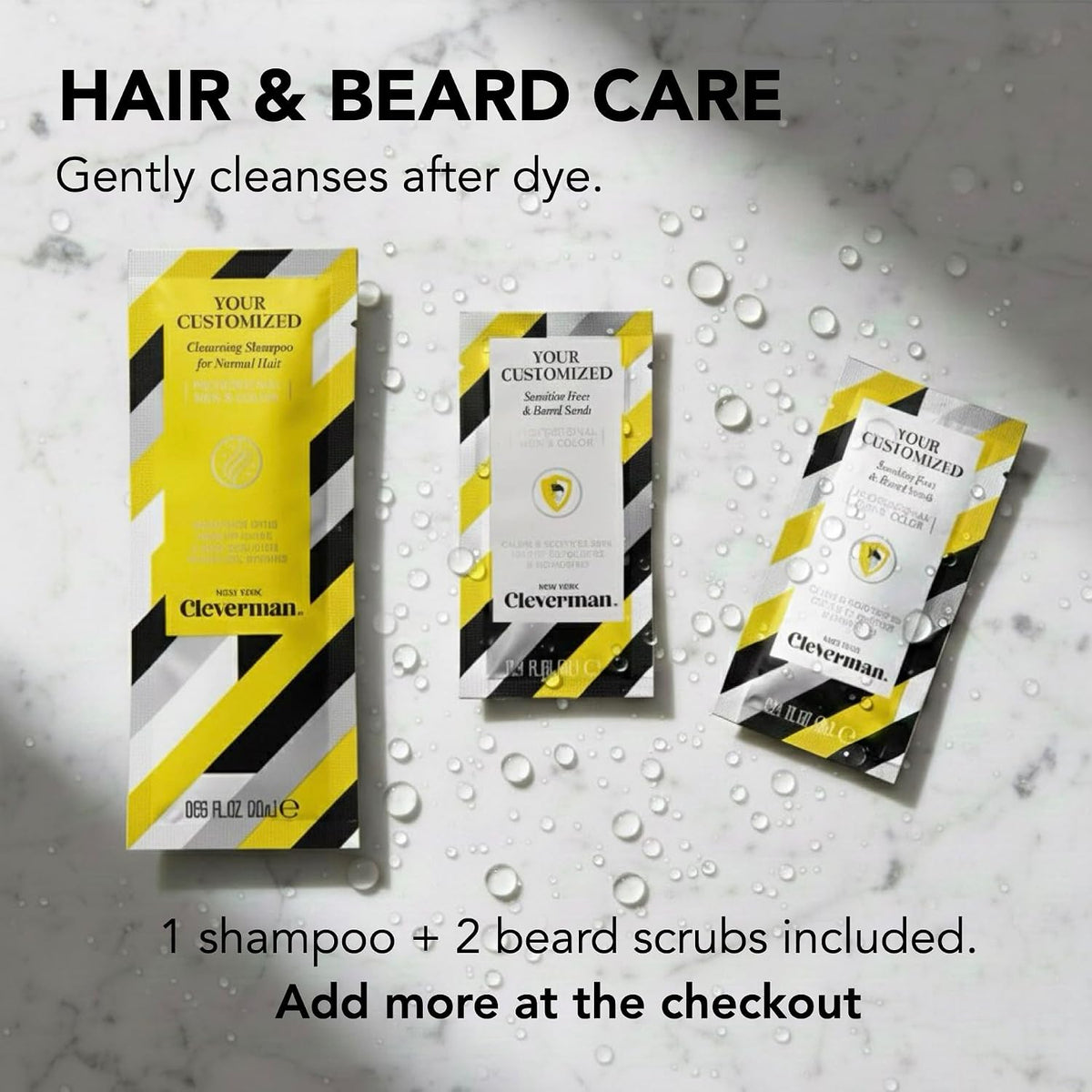 Reusable Hair & Beard Dye for Men – Lightest Blond | Up to 5 Uses, 7 Minutes | Natural Gray Coverage, No-Drip Cream with SkinArmour® – Cleverman Lightest Blond