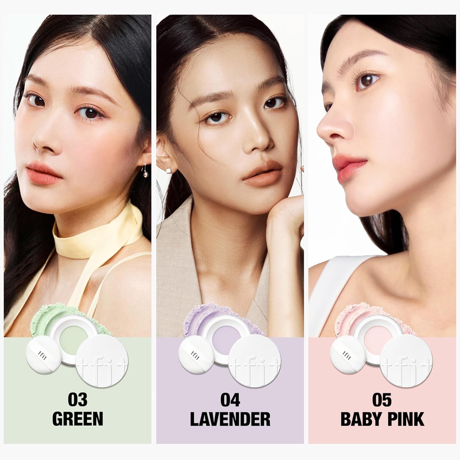 TFIT Translucent Set Finishing Powder - Sebum Control Face Loose Powder, Matte & Silky Finish, Lightweight, Long-lasting, Korean Makeup Setting Powder, 0.24 Oz. (01 White, 0.24 Oz.)