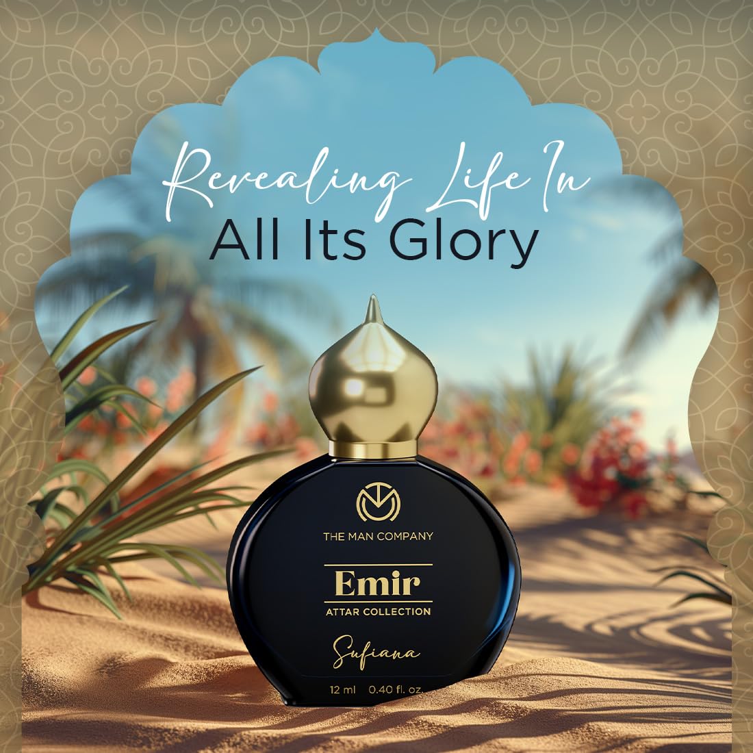 The Man Company Emir Attar Sufiana For Unisex, 12ml Premium Long-Lasting, 35% Highly Concentrated Perfume Oil, Gift For Him - Floral