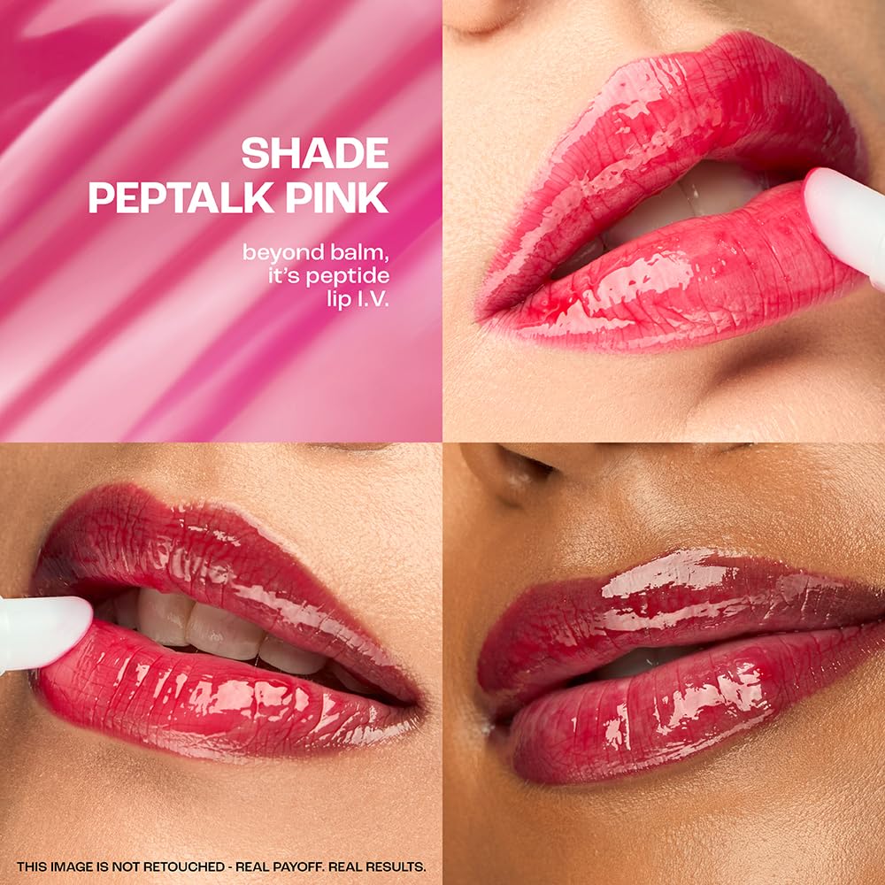 Lakme Peptide Lip IV with 5% Peptide-Niacinamide Complex, For Intense Hydration With A Serum-Like Texture That Visibly Plumps, Smoothens, and Repairs, Peptalk P