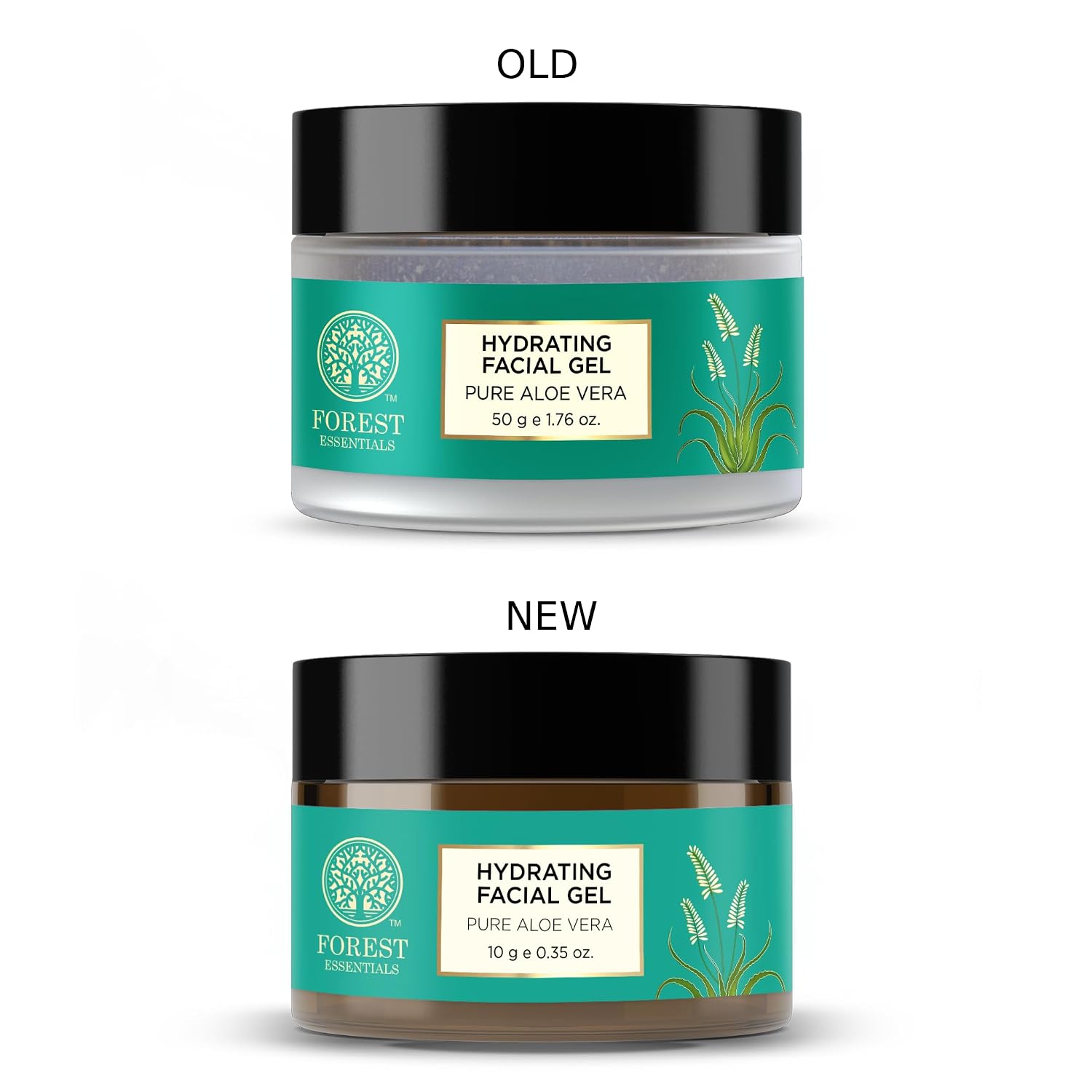 Forest Essentials Hydrating Facial Gel Pure Aloe Vera| Ayurvedic Skin Toner & Moisturiser | Natural Aloe Vera Gel for Glowing, Hydrated Skin