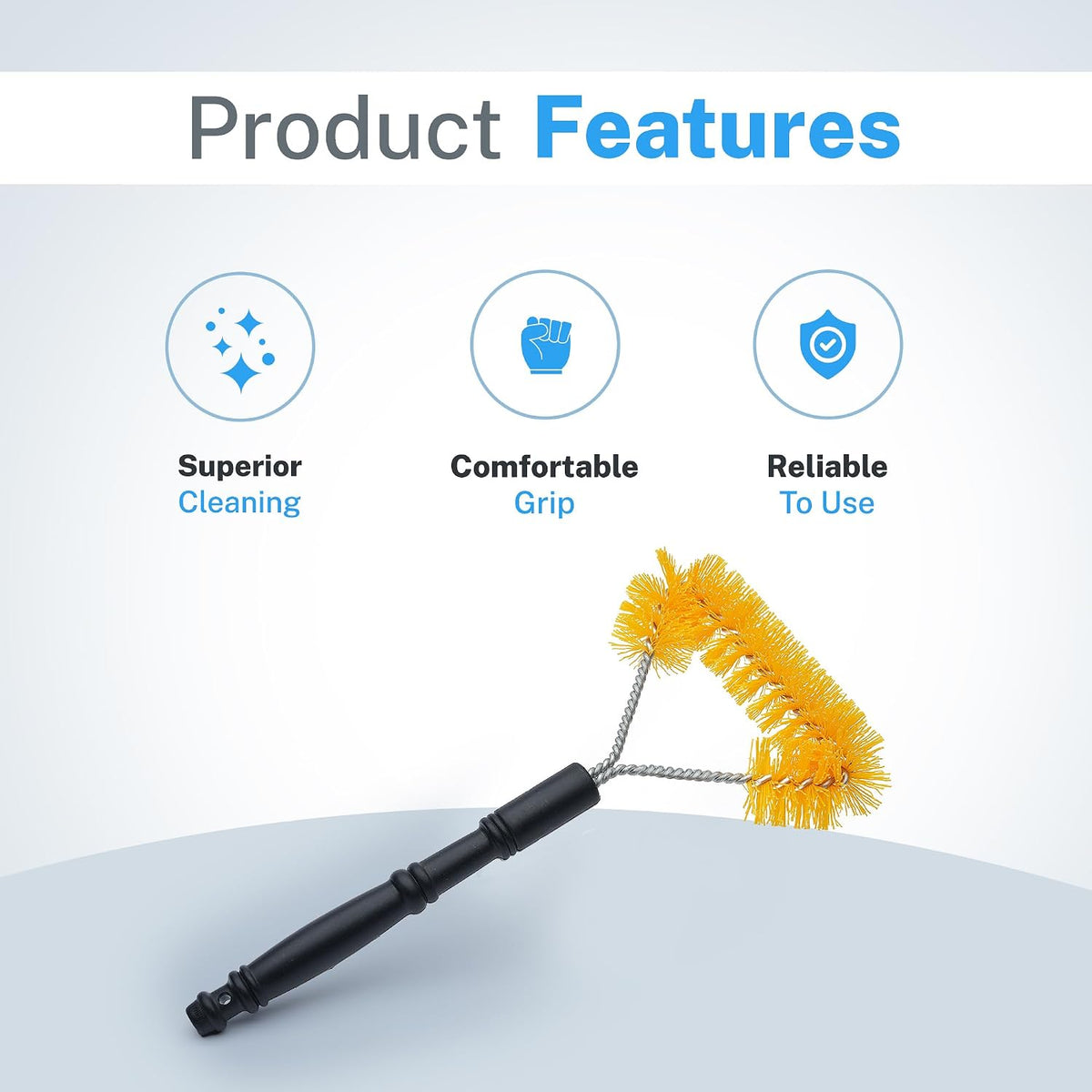 Nanoskin (83-036) Long Reach Carpet Brush W/ Plastic Handle,, 1 Pack