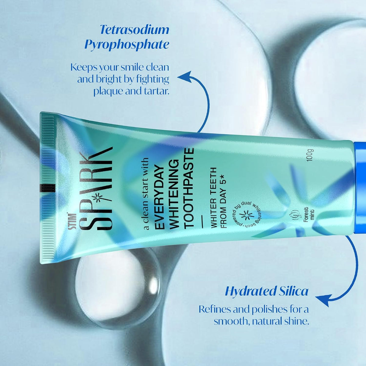 STIM Spark Everyday Whitening Toothpaste | Whiter teeth from day 5