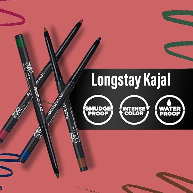 Faces - Magneteyes Color Kajal Pencil 12HR Waterproof Almond Oil