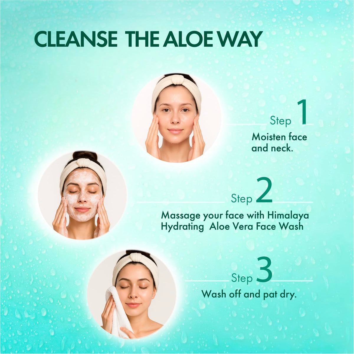 Himalaya Hydrating Aloe Vera Face Wash 200 ml | Aloe Vera & Vitamin E | Creamy Gentle Cleanser for Bouncy & Dewy skin | Clinically Tested | Paraben Free | For D