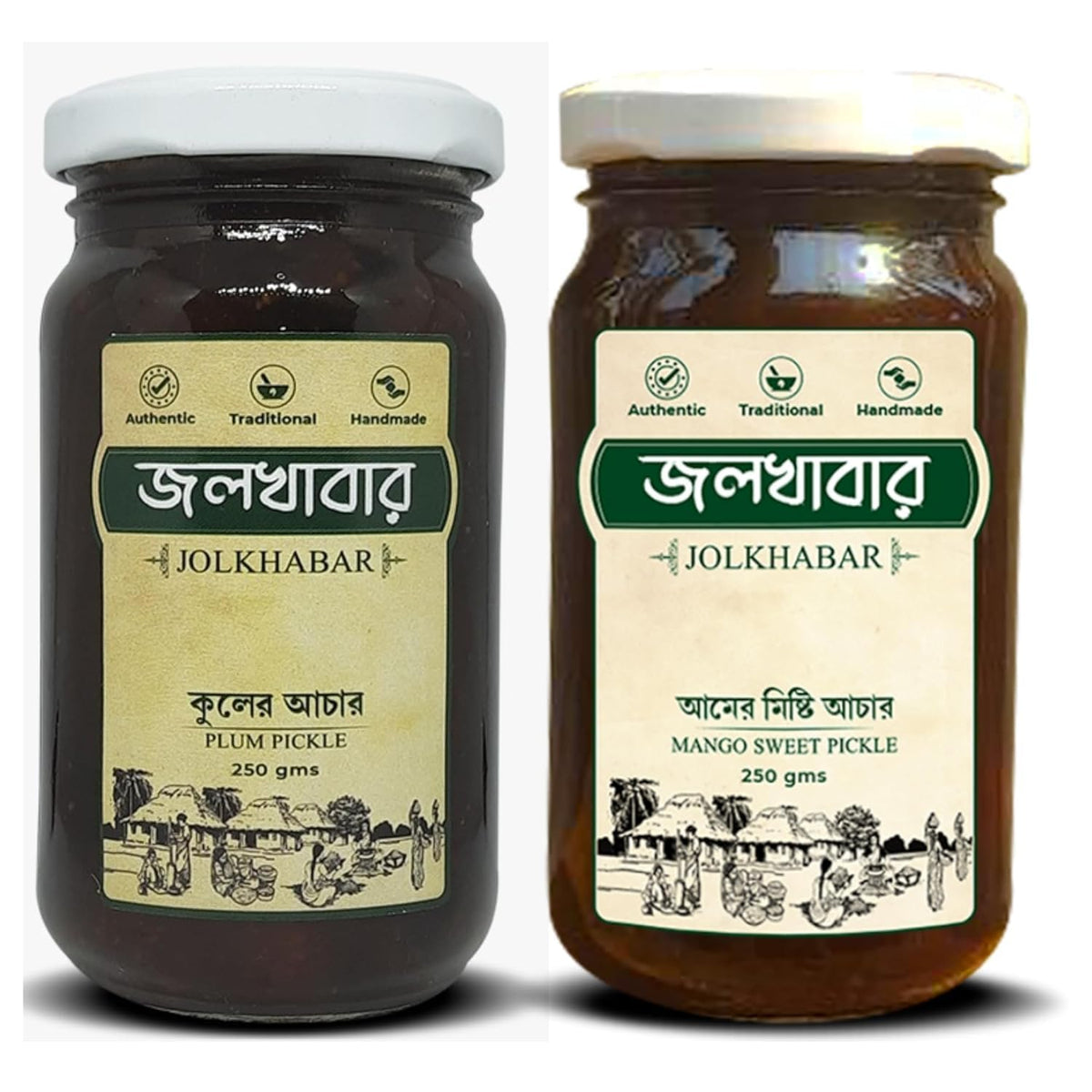 JOLKHABAR | AAM er MISTI ACHAR 500gm Pack | MANGO SWEET Pickle | Authentic Traditional Handmade | Bengali Recipe | 500gms Misti Aam