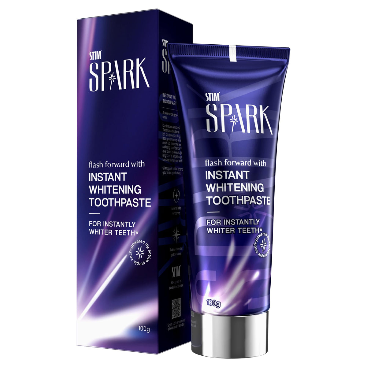 STIM Spark Instant Whitening Toothpaste | Instantly Whiter Looking Teeth