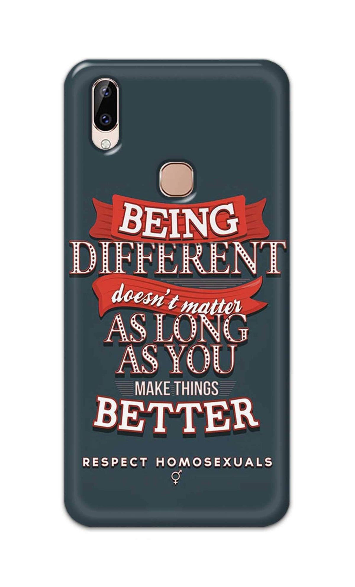 Being Different Doesn't Matter Quote Hard Printed Designer Case for Vivo Y83 Pro Back Cover DNL1036 Vivo Y83 Pro DNL1036