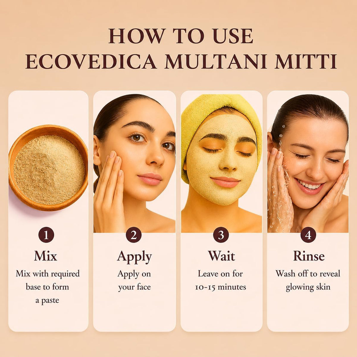 Multani Mitti Face Pack Powder 200 gm with Rose Water 150 gm