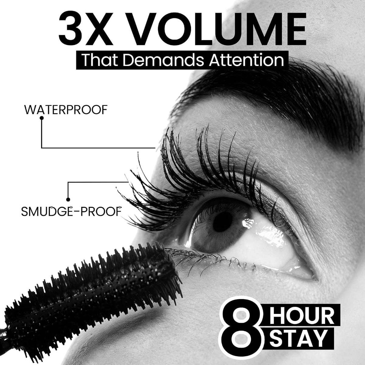 Swiss Beauty Awaken Waterproof Mascara with Argan Oil 12ml