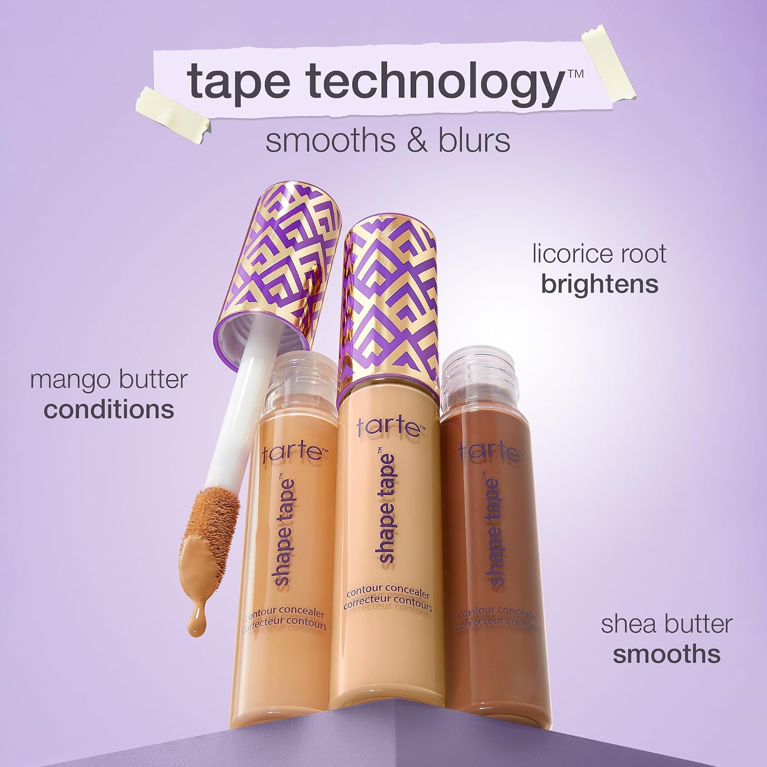 tarte Full Shape Tape Powder Contour Concealermatte, Fair Neutral, 1 Pack