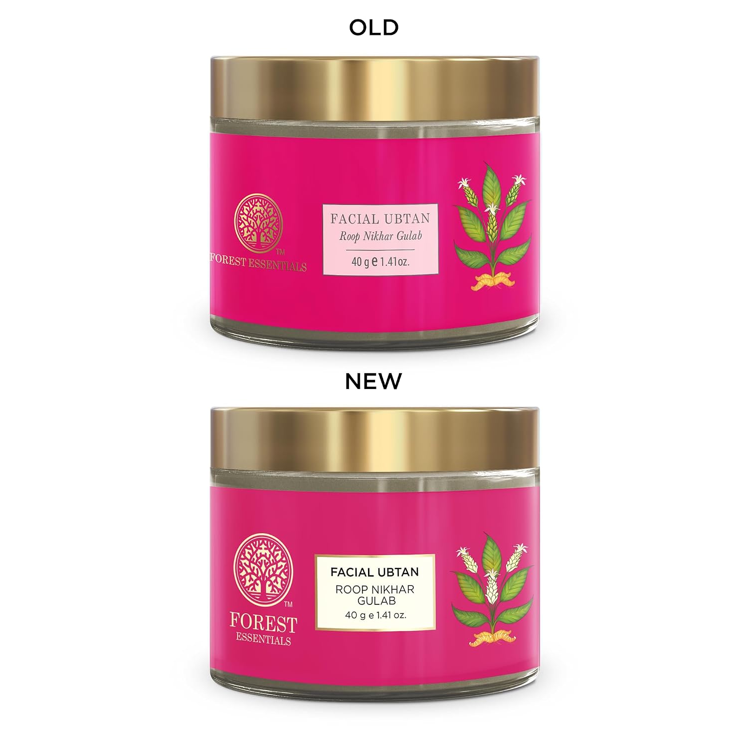 Forest Essentials Facial Ubtan Roop Nikhar & Gulab | Ayurvedic Face Scrub for Dry Skin | Gentle Exfoliation for Smooth & Radiant Complexion