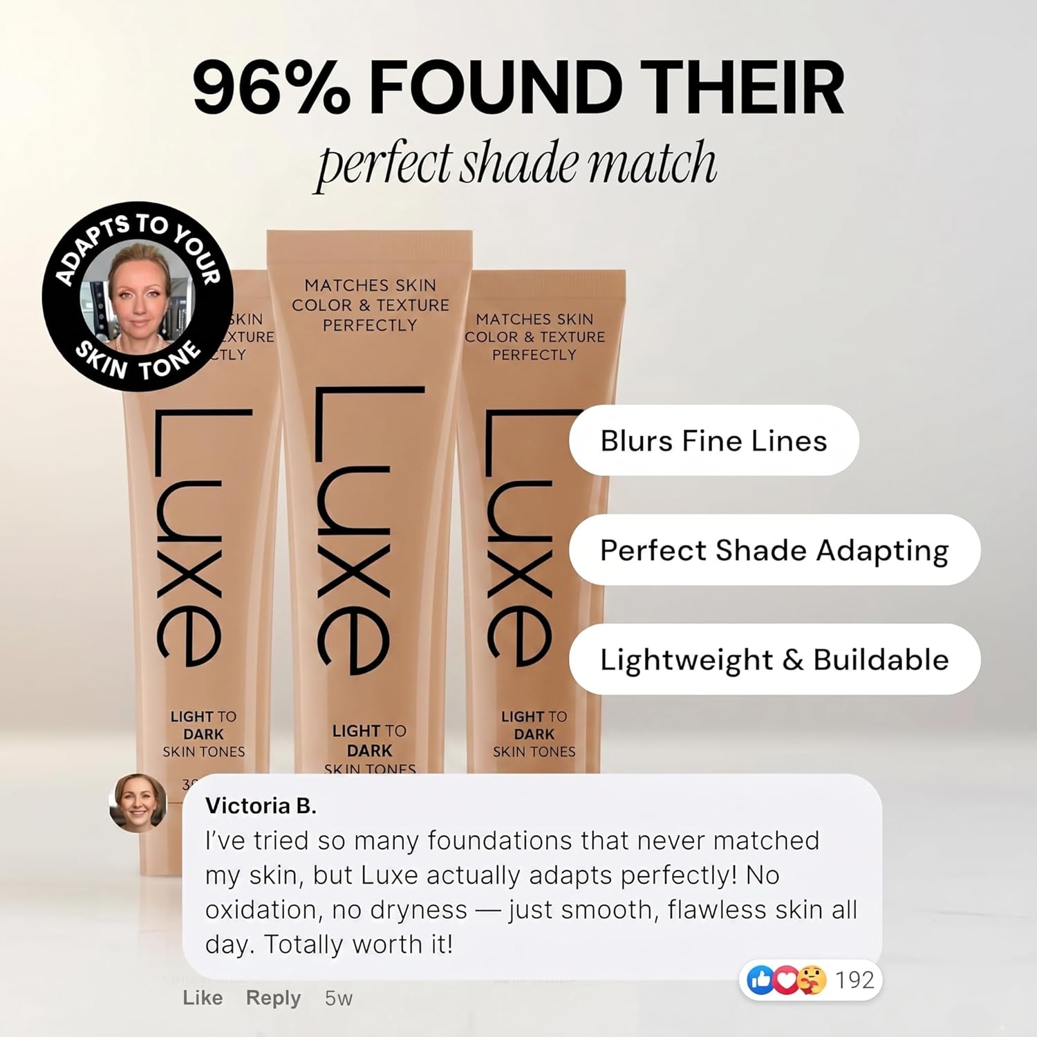 Luxe Color Changing Foundation – Medium Brand: LUXE