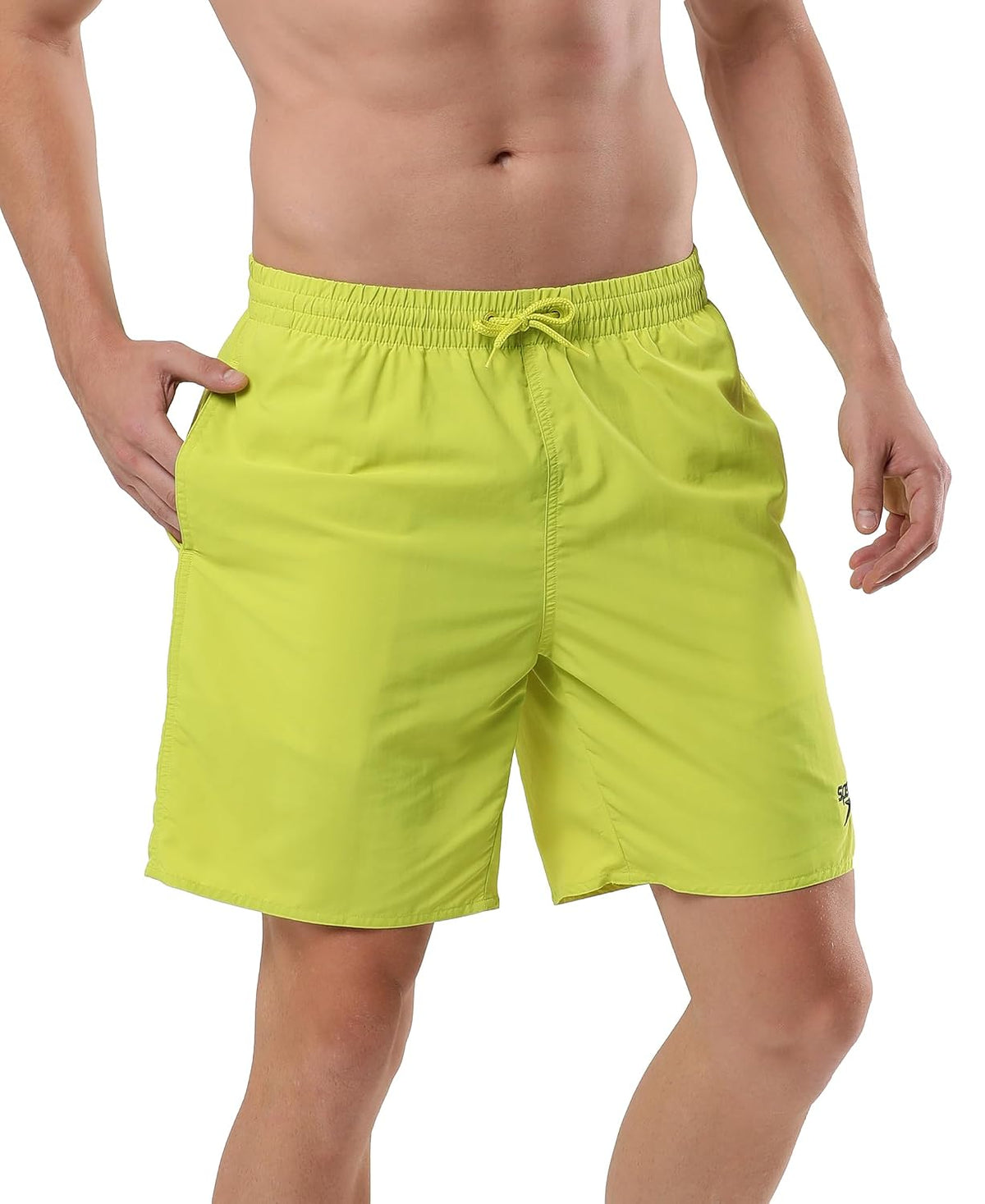 Speedo Men's Xpress Lite Essential Placement Printed Watershorts Bitterlime / Black M