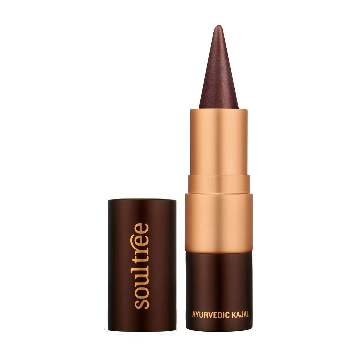 SoulTree Ayurvedic Kajal | Pure Black | Surma Smoke — Abyssal Black Onyx | Enriched with 100% Organic Ghee, Almond Oil & Camphor | Soothe, Cool & Nourish Eyes |