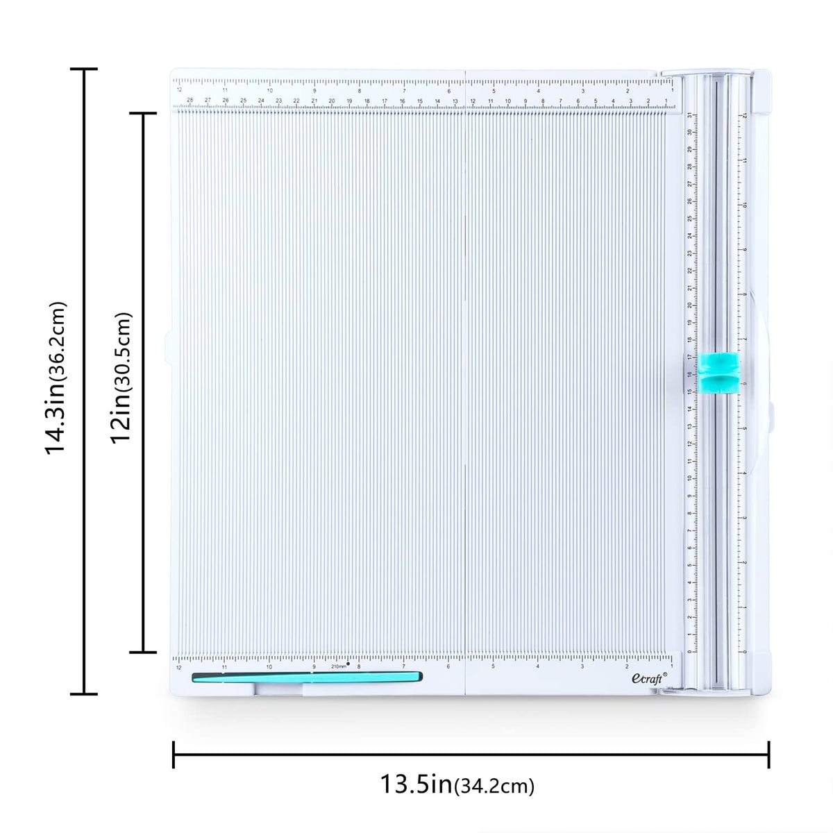 Ecraft Paper Trimmer Scoring Board 12x12 inch Craft Paper Cutter White Folding & Scorer, For Book Covers, For Gift Boxes, For Photos