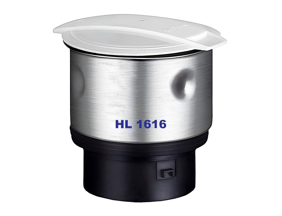 340ml Small/Chutney Jar Suitable for PHILIPS Mixer Grinder Models "HL1616" Only | Mixer Grinder Jar Replacement Parts & Accessories (Steel)
