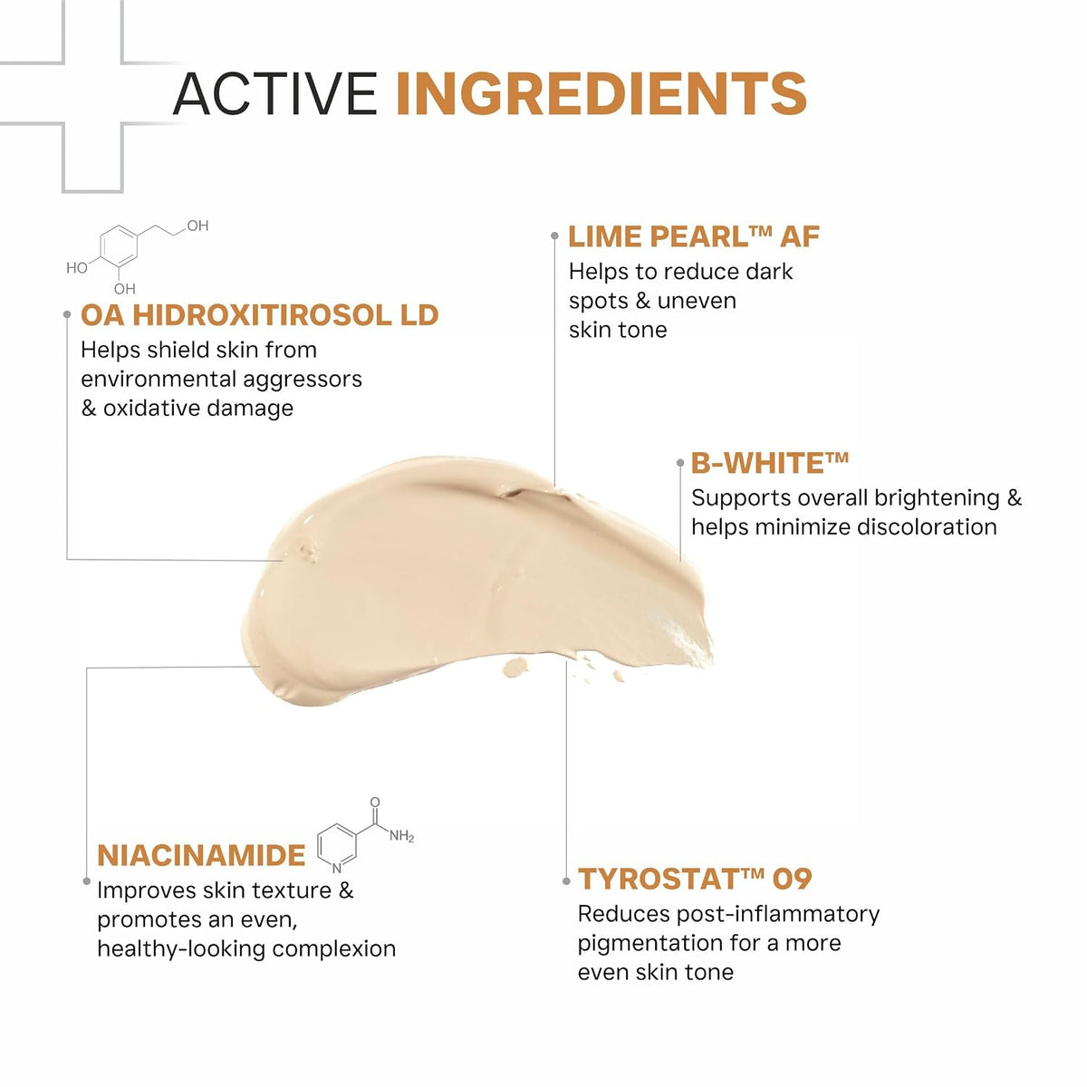 DERMATOUCH Bye Bye Pigmentation Cream | Anti Pigmentation Cream For Men and Women with Niacinamide, B-White, Lime Pearl, OA Hidroxitirosol LD & Tyrostat | 20g