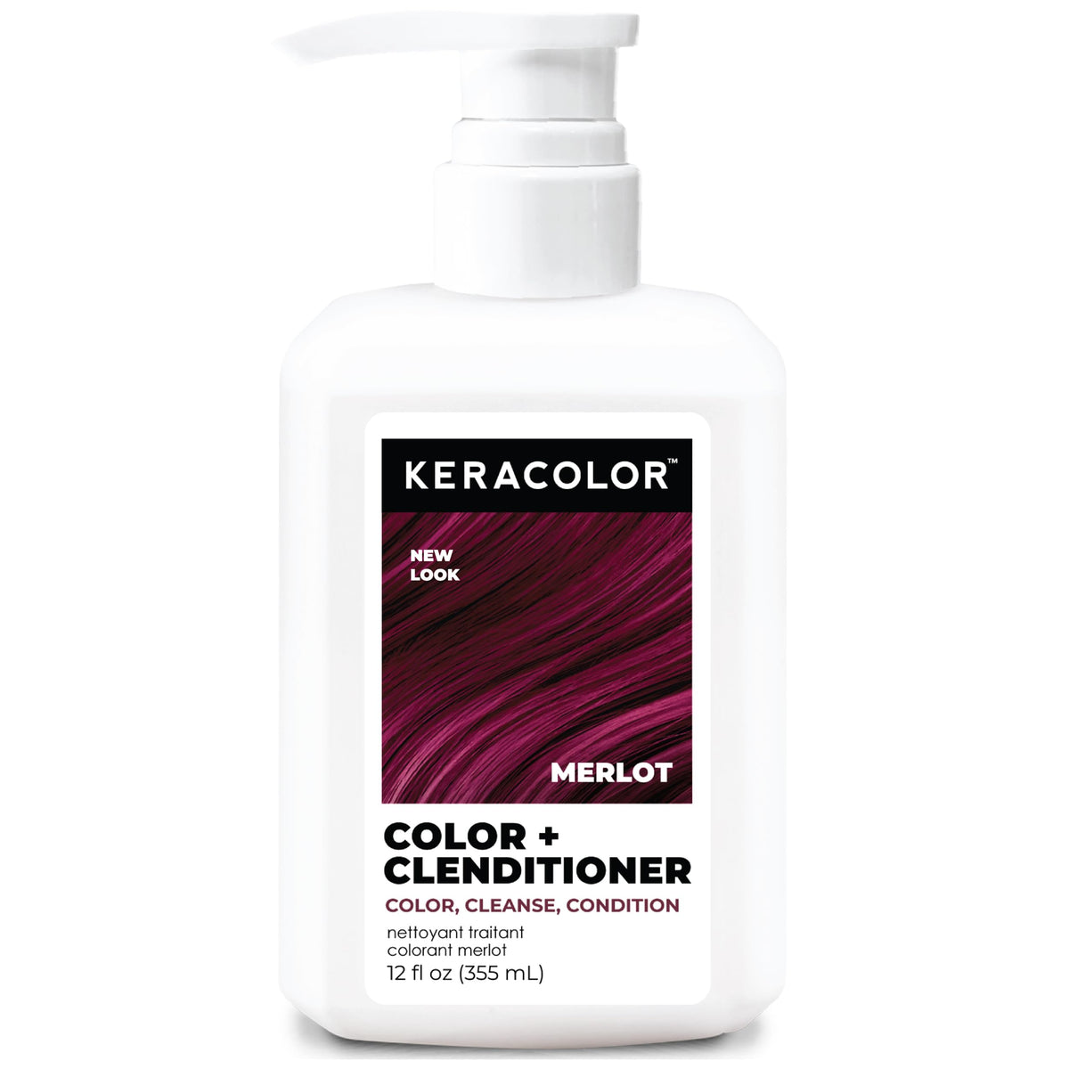 Keracolor Color + Clenditioner, Semi-Permanent Hair Color, 23 Shades Merlot
