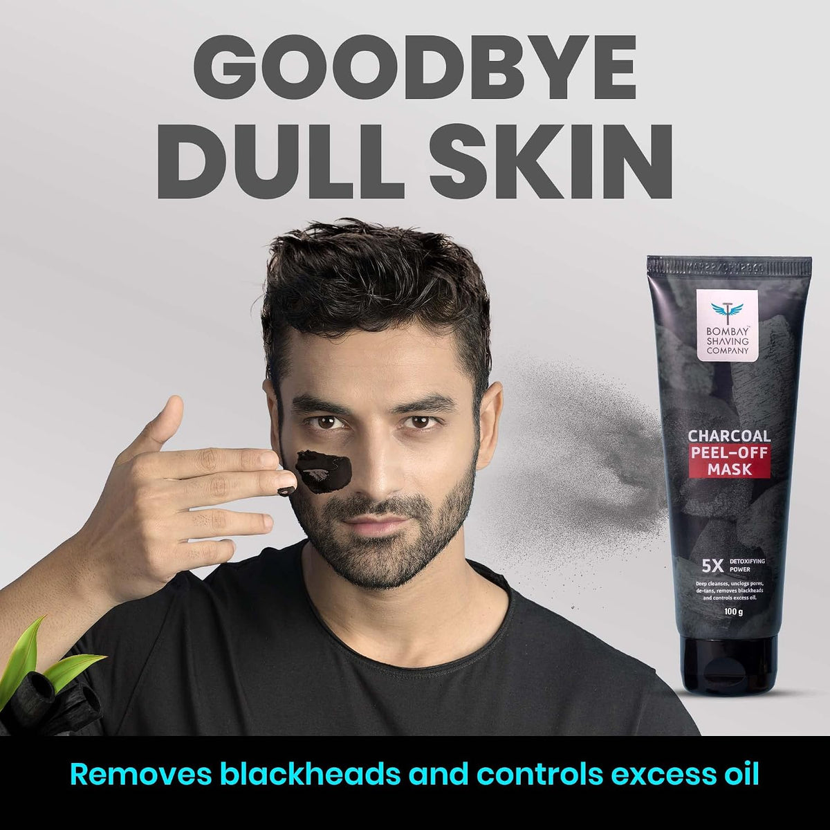 Bombay Shaving Company Activated Peel Off Mask with 5X Detoxifying Power, fights pollution and De-Tans skin, 2 x 100 g (Value Pack of 2)