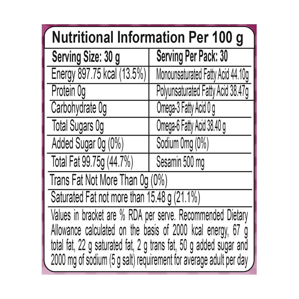Patanjali Pure Sesame Til Oil 1L - Cold Pressed Natural Edible Cooking & Massage Til Oil | 100% Pure | No Additives | 100% Vegetarian | For Cooking & Frying Use