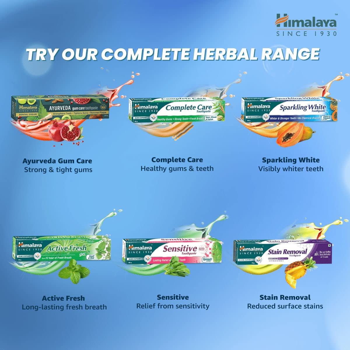 Himalaya Herbals Sparkling Whitening Toothpaste 150g 150 g (Pack of 1)