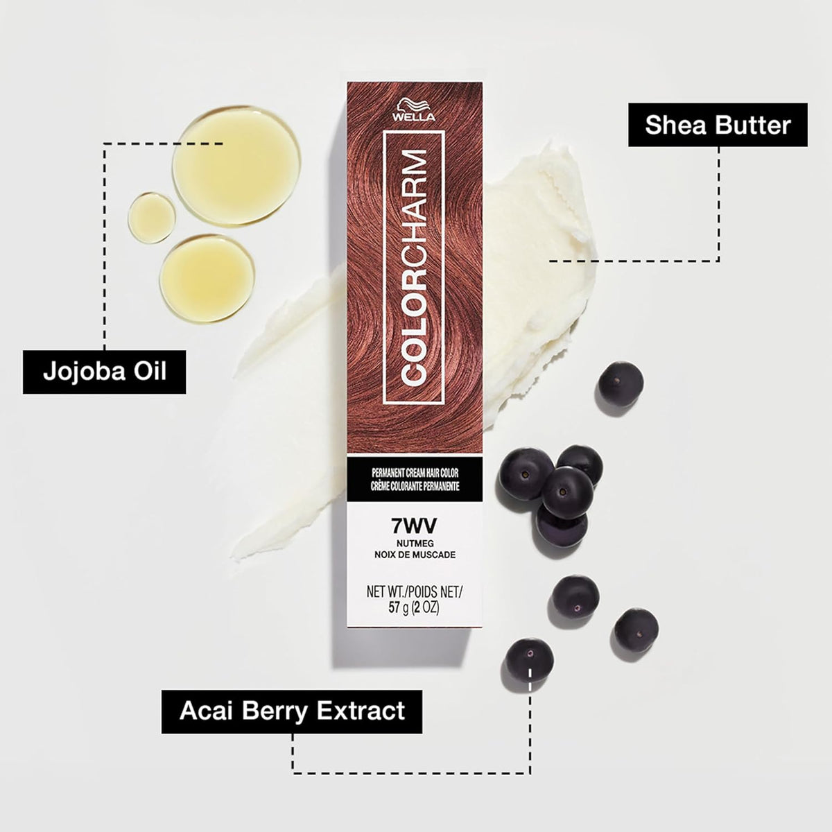 COLORCHARM Permanent Cream Hair Dye | Brown Hair Color | 100% Gray Coverage 5N Light Brown