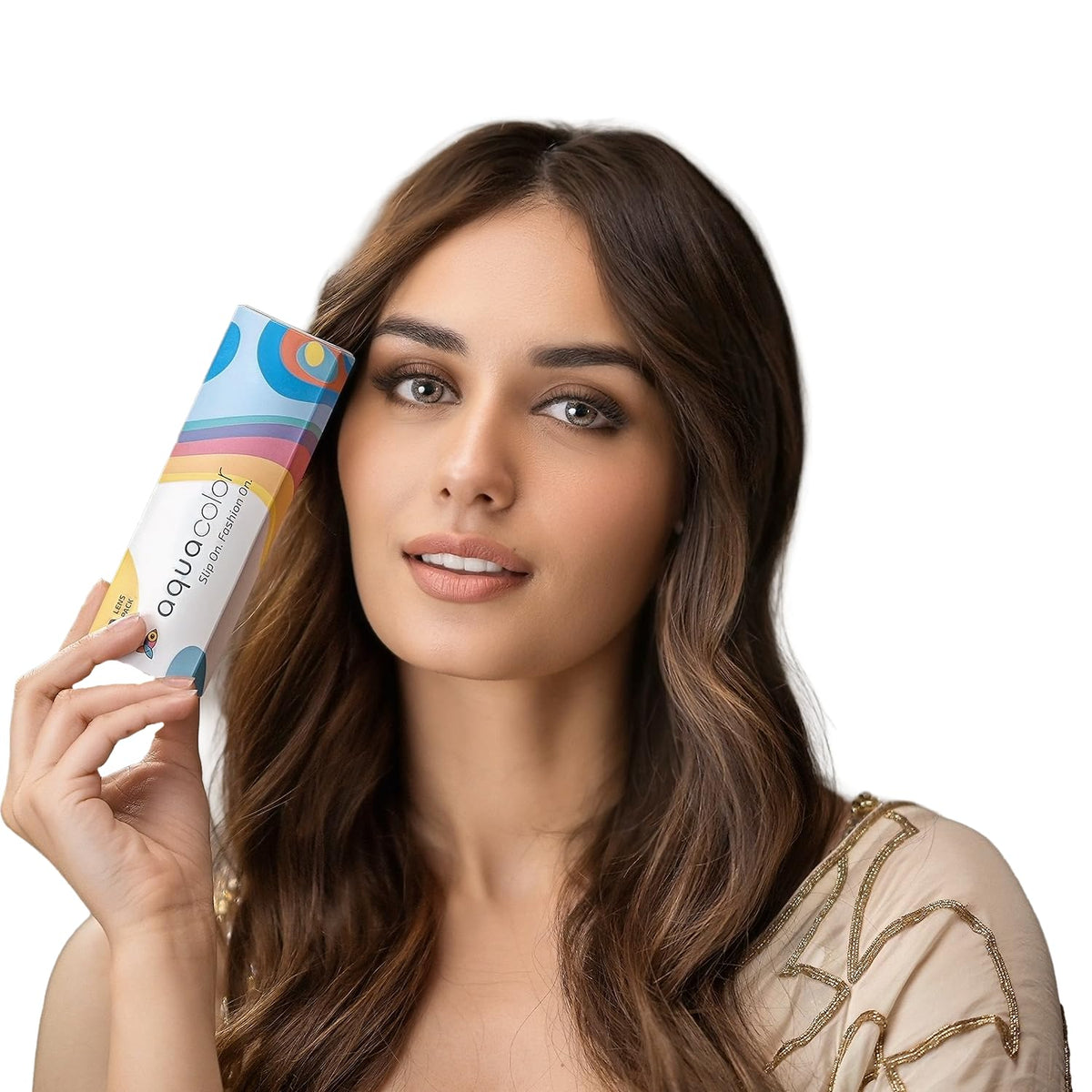 Aqualenses Aquacolor Daily Disposable Colored Lenses with 0 Power - Spicy Grey - (10 Lens/Box)
