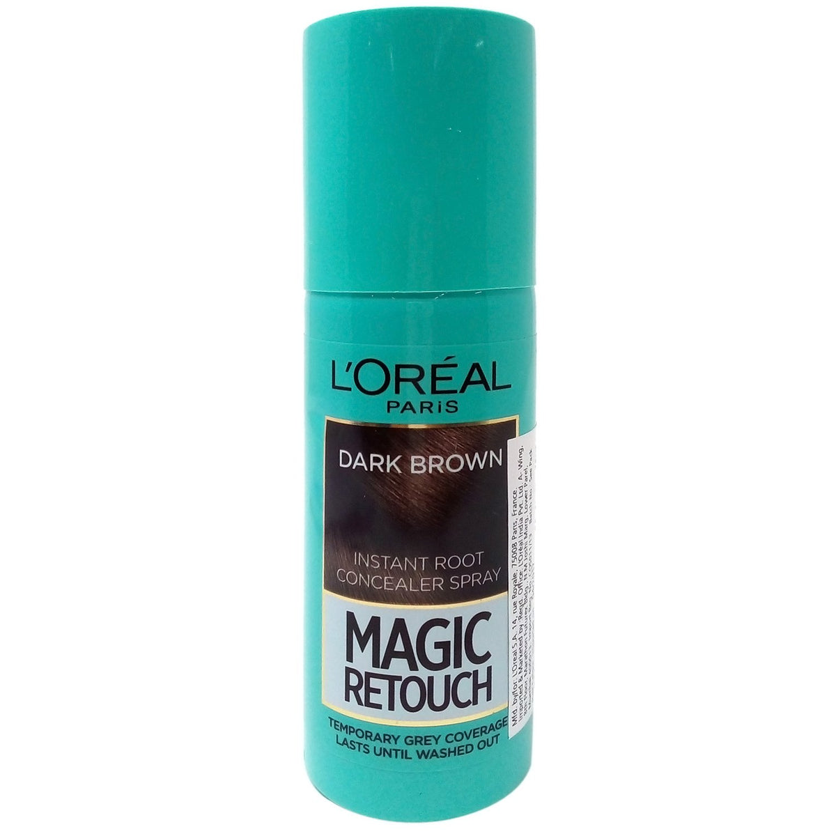 L'OREAL PARIS Magic Retouch Instant Root Concealer Spray - Dark Brown, 75Ml Bottle Brown 20 g (Pack of 1) Concealer Spray, 75ml