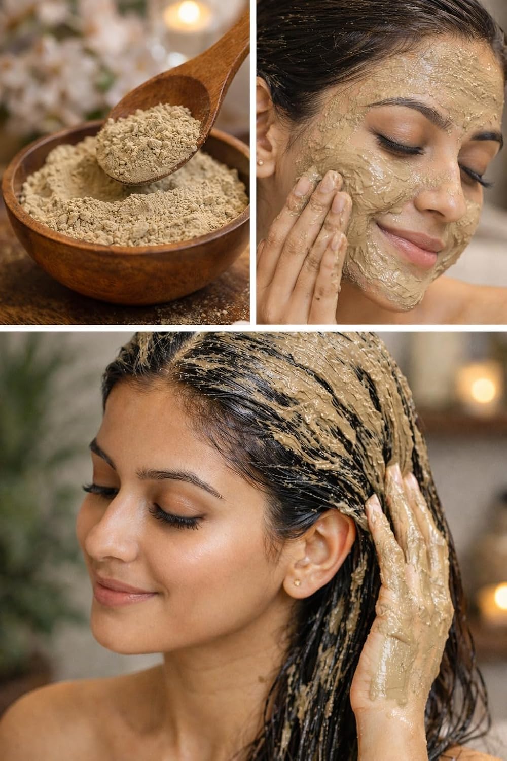 Pure Multani Mitti Powder | 100% Natural Fuller's Earth | Face Pack, Hair Mask & Body Care | Helps Control Excess Oil & Deep Cleansing | 400 g