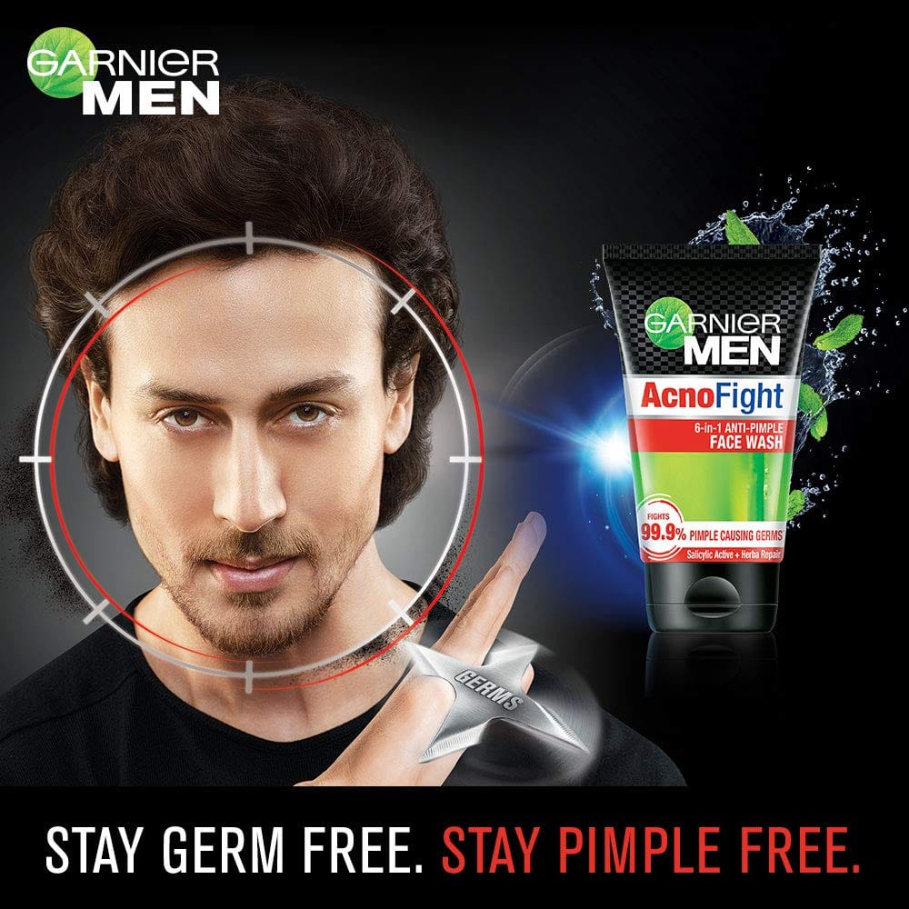 Garnier - Men Acno Fight Anti-Pimple Facewash (100gm)